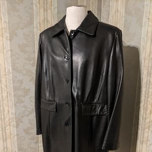 Women's leather coat